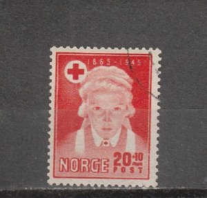 Norway  Scott#  B42  Used  (1945 Red Cross Nurse)