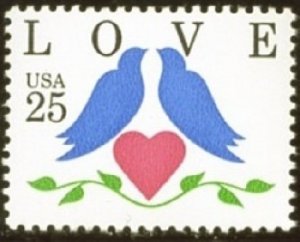 2440 Love Doves F-VF MNH single