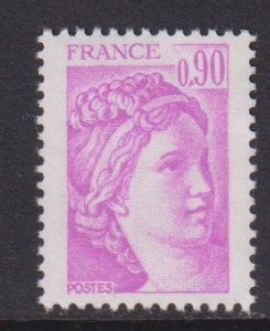 France  #1661  MNH  1981   Sabine  90c