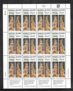 Marshall Islands #256 MNH Burma Road Fighting Sheet (309)