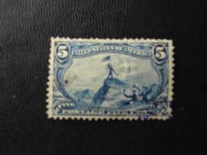 1898 TRANS.  SCOTT # 288   5c ISSUE  F/VF. SCV. $ 22.50