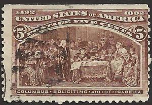 # 234 CHOCOLATE USED COLUMBUS SOLICITING AID FROM QUEEN ISABELLA Cat $9.50