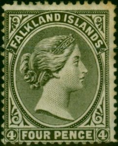 Falkland Islands 1882 4d Grey-Black SG6 Fine MM