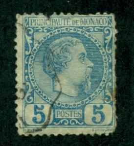 Monaco 1885 #3 U SCV(2018)=$35.00