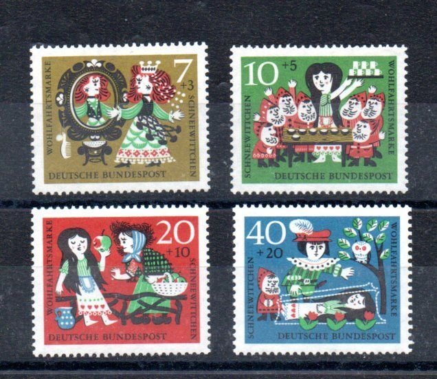 GERMANY - 1962 - CHARITY - SNOW WHITE -