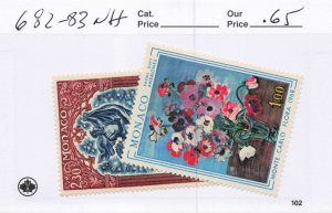 MONACO  682-83   MNH