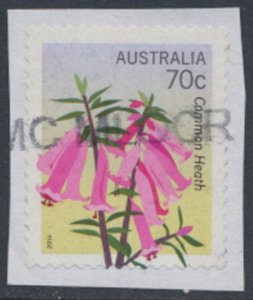 Australia SC# 4063 Flowers 2014 Used Common Heath details & scan