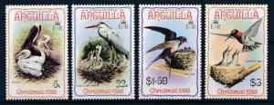 [64325] Anguilla 1980 Birds Christmas Pelican Swallow Hummingbird  MLH