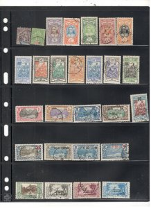 FRENCH OCEANIC COLLECTION ON STOCK SHEET MINT/USED