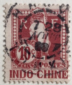 AlexStamps INDO-CHINA #J8 FVF Used SON