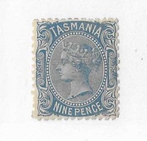 Tasmania Sc #109  9p blue HR / OG VF