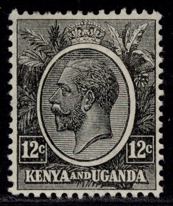 KENYA and UGANDA GV SG81a, 12c grey-black, M MINT. Cat £15.