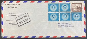 1959 United Nations New York USA airmail Cover to Dhahran Saudi Arabia