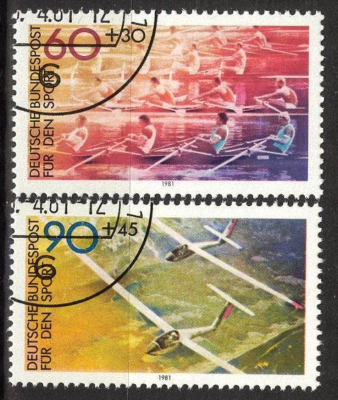 Germany 1981 Sports Rowing Gliding set of 2 Used / CTO