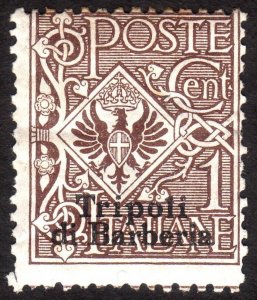 1909, Turkey - Italian Post Office In Tripoli, 1c, MH, Sc 2