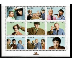 Gambia 2000 - The Three Stooges - Sheet Of 9 Stamps - Scott #2200 - MNH