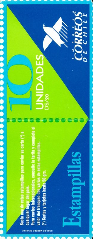 CHILE 1195a COMPLETE BKLT MNH SCV $8.50 BIN $5.00