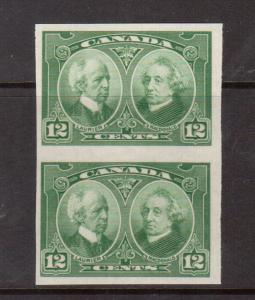 Canada #147a VF/NH Imperforate Pair
