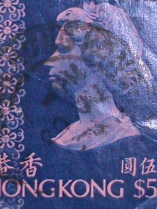 ​HONG KONG-CHINA 1973 SC# 286 QUEEN ELIZABETH II STAMP- USED VERY FINE