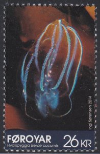 Faroe Islands 2014 MNH Sc #616 26k Beroe cucumis Jellyfish