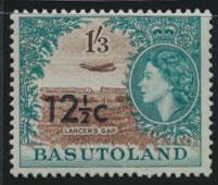 Basutoland  SG 65a   Mint Never Hinged  - Opt surcharge  Type II 