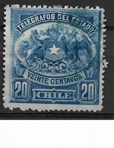 COLLECTION LOT OF 46 CHILE STAMPS 2 SCAN