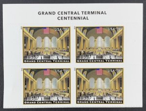 4739 GRAND CENTRAL TERMINAL Header Block 4 US $19.95 Express Mail Stamps MNH