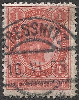 AUSTRIA 1899  Sc 83  1k  Used VF PRESSNITZ  Czech  postmark/cancel