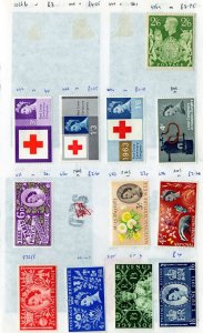 Dealers stamp approval book Great Britain 27 stamps selling value approx £27