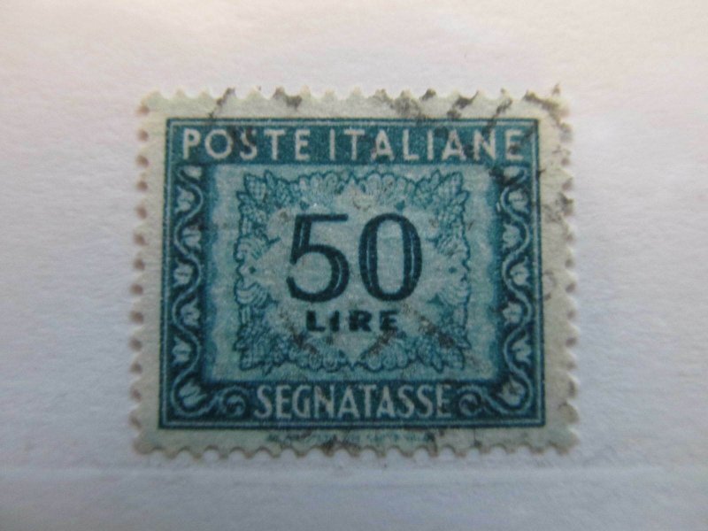 A13P20F26 Italien Italie Italy 1947-54 50L fine used postage due stamp