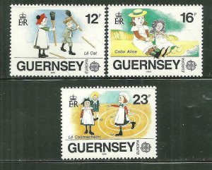 Guernsey MNH 401-3 Europa Children's Games