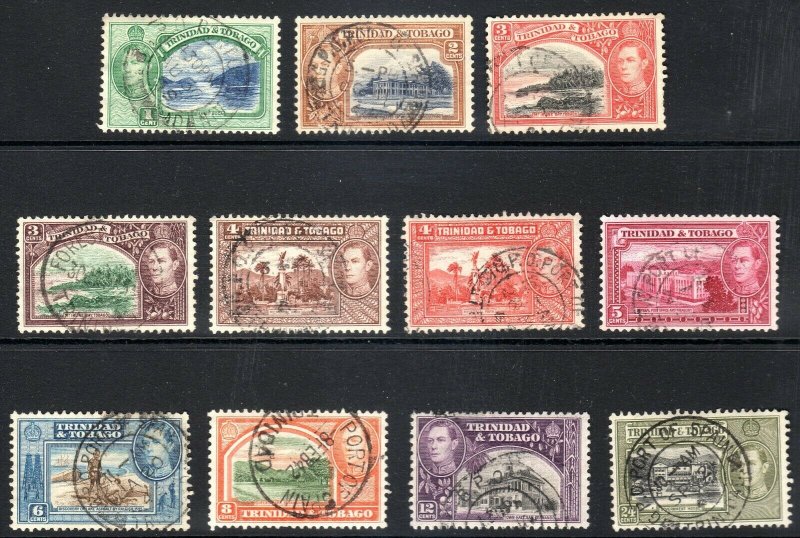 TRINIDAD  AND TOBAGO  --  1938-44  --SG 246-253--      used  cv £10+