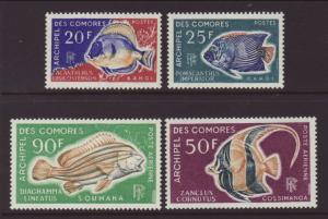 Comoros 74-75,C23- C24 Fish MNH VF