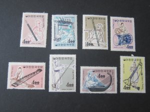 Korea 1963 Sc 417-9,421-5 MNH