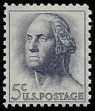 U.S. #1213 MNH; 5c George Washington (1962) (1)