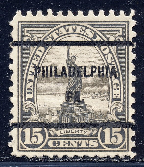 Philadelphia PA, 696-61 Bureau Precancel, 15¢ Statue of Liberty