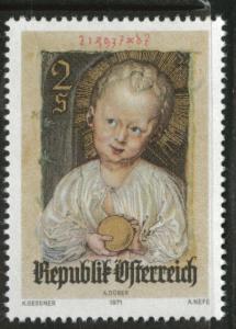 Austria Scott 914 MNH** Christmas 1971 Durer ART stamp