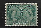 CANADA, 52, USED, THIN, JUBILEE ISSUE