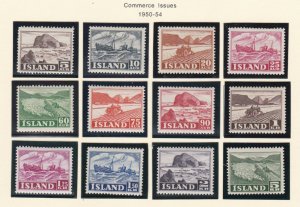 Iceland #  257-268, Pictorials, Mint Hinged, 1/2 Hinged Cat.