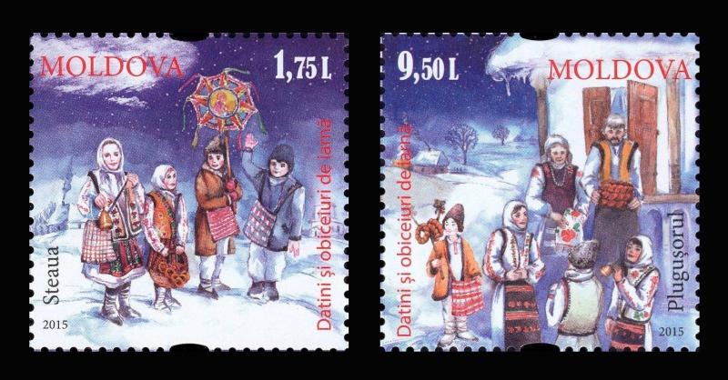 Moldova 2015 Christmas 2 MNH stamps