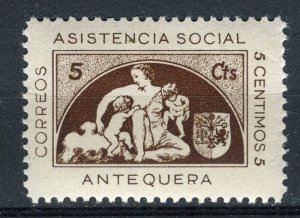 SPAIN 1930s early CIVIL WAR issue Mint Hinged Pictorial stamp