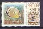 SAMOA - 1972 - Melon Butterflyfish - Perf Single Stamp - Mint Never Hinged