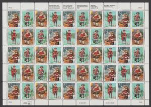 US #3004-07   Christmas Scenes  Full sheet of 50  MNH