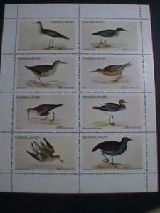 NAGALAND STAMP 1973 COLORFUL LOVELY WORLD ENDANGER BIRDS-MNH MINI SHEET VF