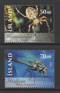 Iceland 2005 Insects Spider VF MNH (1043-4)