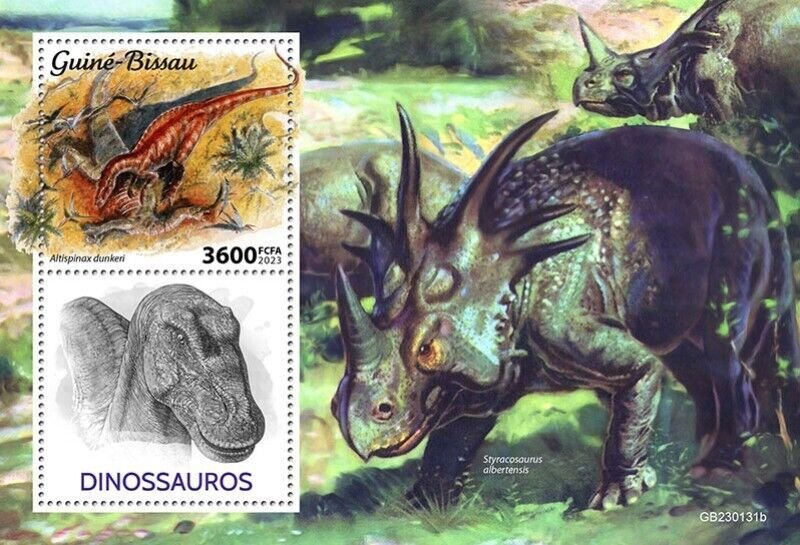 Guinea-Bissau - 2023 Altispinax Dinosaurs - Stamp Souvenir Sheet - GB230131b