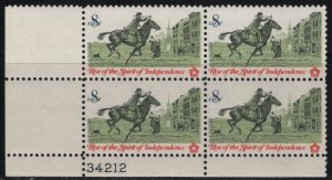 1478 8c Post Rider 34212 LL Plate Block