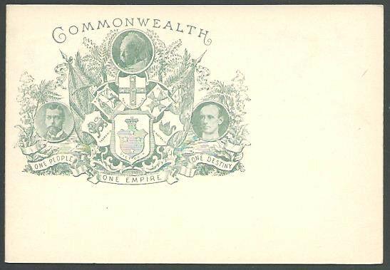 VICTORIA AUSTRALIA QV 1d Commonwealth commem postcard fine unused..........12441