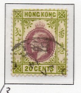 Hong Kong 1912-14 Early Issue Fine Used 20c. NW-219089