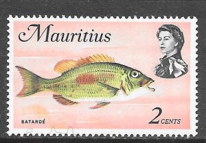 Mauritius 339: 2c Thumbprint Emperor (Lethrinus harak), MH, F-VF